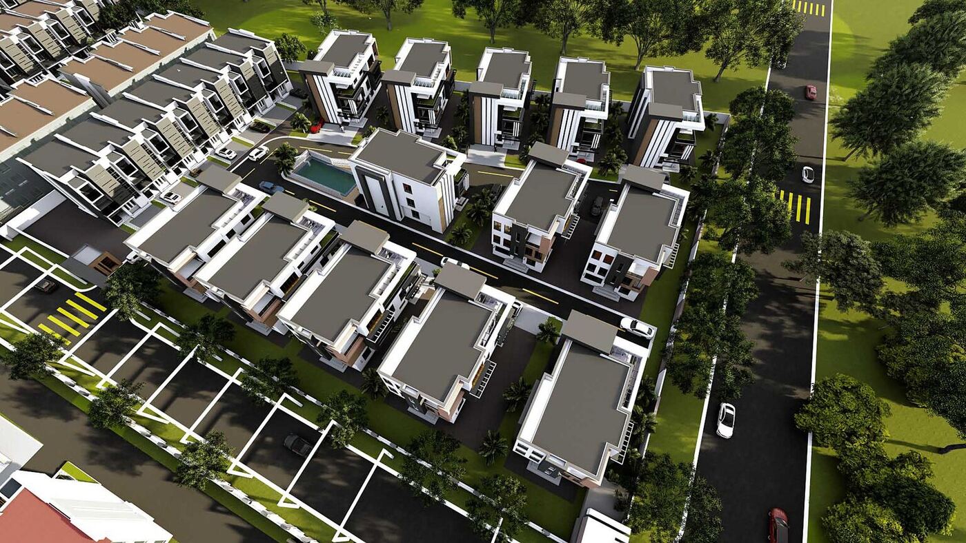 The Alpha Villa Project — aerial view, Katampe Extension